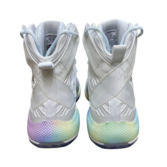 Under Armour Highlight Ace Women's Volleyball Shoes White Silver 3024042-100 NEW - Picture 5 of 6